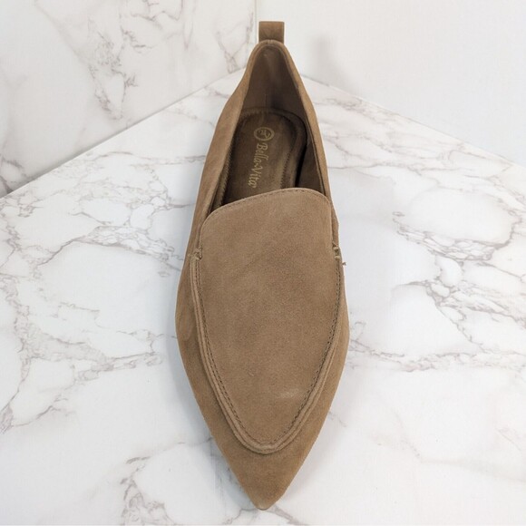 NEW Bella Vita Women's Alessi Flat Cognac Kid Suede Leather 12 Narrow 2A - Picture 9 of 13
